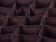 Underwear and Sock Drawer Organizer with 24 Compartments, Brown