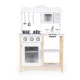 Ecotoys Wooden Kids Kitchen with Oven and Accessories, White