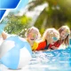 Inflatable Beach Ball 53 cm, Blue/White