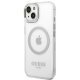 Guess Metal Outline MagSafe Case for iPhone 14 6.1\" Silver