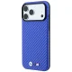 BMW M Carbon Metal Logo MagSafe Case for iPhone 17 Pro Max / 18 Pro Max - Blue