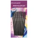 Maaleo Art Paint Brush Set with Stand, 11 Pcs, Black