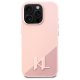 Karl Lagerfeld Silicone Shadow Metal Initial MagSafe Phone Case Cover iPhone 16 Pro Max - Pink