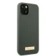 Guess Silicone Logo Plate MagSafe Case for iPhone 13, Green