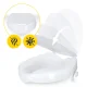 4FIZJO Raised Toilet Seat with Lid 5 cm