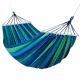 Gardlov Double Garden Hammock with Wooden Spreader Bars, 260x160cm, Blue/Green