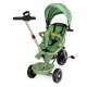 Trīsritenis-ratiņi 2-in-1 ECOTOYS ar grozāmu sēdekli un jumtiņu, zaļš
