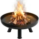 Large Cast Iron Garden Fire Pit 60 cm Outdoor Fire Bowl