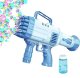 Bubble gun for kids with 32 nozzles and large tank, blue