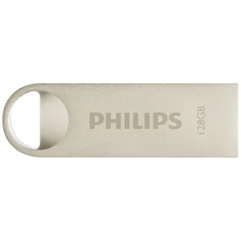 USB Flash Drive Philips Moon 128 GB, USB 2.0, Vintage Silver