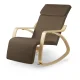 Sofotel Suzi Rocking Lounge Chair with Adjustable Footrest, Brown