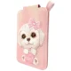 Nimmy New Big-Eye Cute Pets 2.0 Dog Magnetic Wallet with Stand Pink