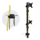 Maclean MC-966 Dual Monitor Desk Mount, 13-27\", 9kg, VESA 100x100