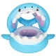 Shark Baby Pool Float with Sun Canopy Inflatable Swim Ring with Seat for Kids 23kg