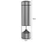 Electric Salt and Pepper Grinder with LED Light, Silver