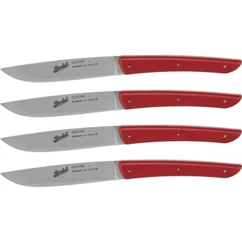 Berkel Steak Knife Set 4-Piece, 11 cm Blade, Red