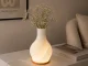 LED Table Lamp and Vase 2-in-1, 3 Light Colors, Ecru