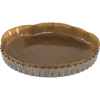De Buyer 3214.24 perforēta cepamforma ar noņemamu pamatni, 24 cm