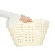Collapsible Laundry Basket with Handles, Cream