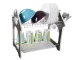Two-Tier Dish Drainer Rack with Drip Tray