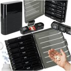 Weekly Pill Organizer and Medicine Container for Tablets, Black
