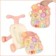 Musical Baby Push and Pull Walker with Table, 36x40x43 cm