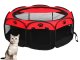 Foldable Pet Playpen: Large Lightweight Dog Crate & Cat Bed