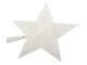 Shatterproof Christmas Tree Top Star, 23 cm, White