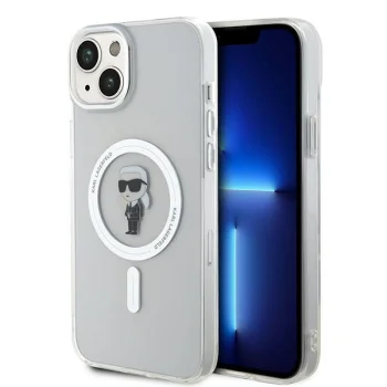 Karl Lagerfeld iPhone 15 Plus Case IML Ikonik MagSafe, Transparent