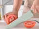 Kitchen Knife and Utensil Set with Cutting Board and Block, 19 Pieces, Green