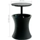 Garden Bar Table Keter Cool Bar Rattan, Brown
