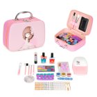 Kids Makeup Kit for Girls in a Case with Mirror and UV LED Nail Lamp
