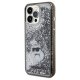 Karl Lagerfeld iPhone 13 Pro Max Case Liquid Glitter Choupette, Transparent