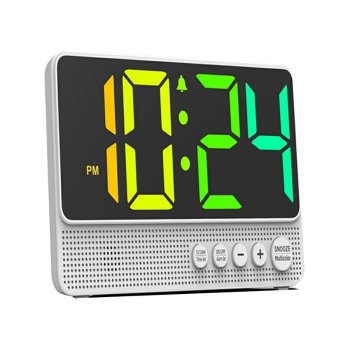 Digital Alarm Clock with Color Changing LED Display