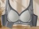 Women\'s Seamless Push-Up Sports Bra, Gray, Size XL