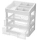 Cosmetic Organizer with 3 Drawers AG605G, White
