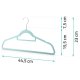 Velvet clothes hangers Massido MS-859, pack of 20, slim non slip