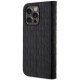 Karl Lagerfeld iPhone 14 Pro Wallet Case Saffiano Monogram, Black