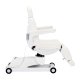 Azzurro 873 White Swivel Electric Cosmetic Chair