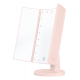 Humanas HS-ML04 Makeup Mirror with LED Lights, Pink