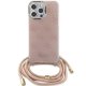 Guess iPhone 15 Pro Case HC Crossbody Cord 4G Print, Pink