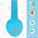 PowerLocus P2 Kids Wireless Headphones, Blue/Orange