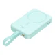 Baseus Magnetic Mini MagSafe 10000mAh 20W powerbank with built-in Lightning cable - blue + Baseus Simple Series USB-C -...