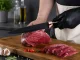 Kitchen Knife Set with Stand, 5 Knives, Black Marble