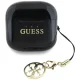 Guess Glossy Effect Printed Classic Logo & Charm TWS headphones - black