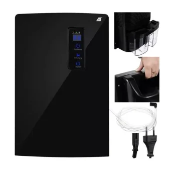 2-in-1 Dehumidifier and Air Purifier, Ruhhy, Black