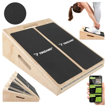 Trizand 27130 Wooden Calf Stretch Slant Board