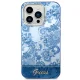 Guess Porcelain Collection Case for iPhone 14 Pro Blue