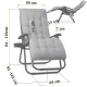 Sofotel ChillWell folding garden lounger with cushion set of 2 pcs