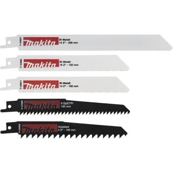 Makita P-83967 Reciprocating Saw Blade Set, 5 pcs.